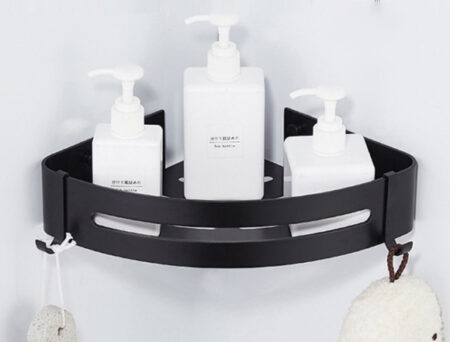 Bathroom Corner Shelf Organizer with Hook